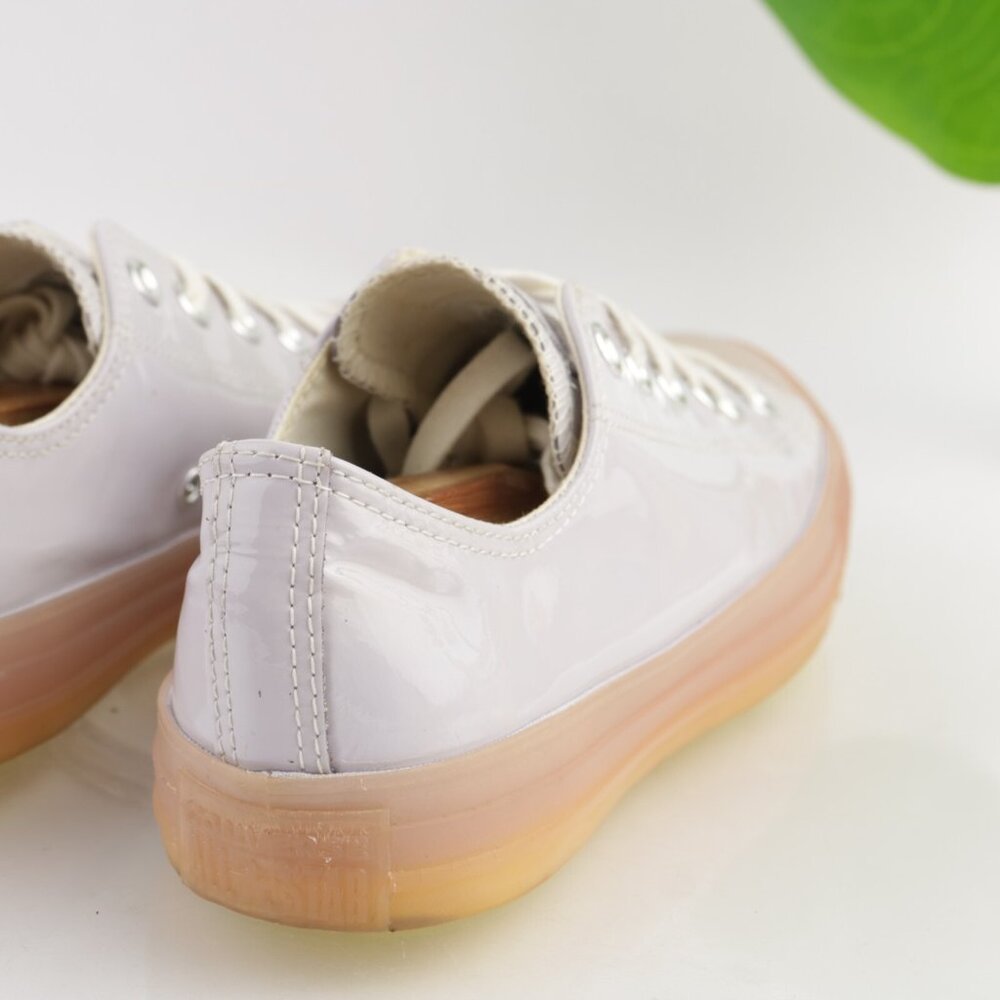 Converse Chuck Taylor Womens Glow Sneakers Size 9 Light Purple Patent Shoes Low - Picture 3 of 12